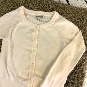 Girls ivory cardigan sweater Size 6-6x